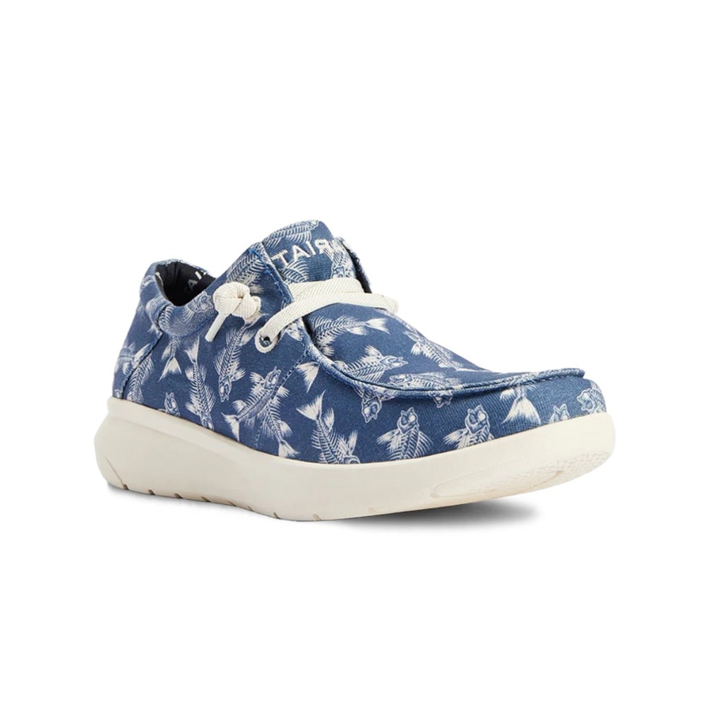 \Ariat\ NWT Men’s Wide Hilo Stretch Lace Bonefish Blue Slip On
